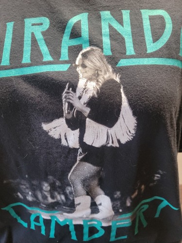 Camiseta Miranda Lambert Tour Mangas Cortas Negra Algodón Talla Grande / 823-gw4 - Imagen 2 de 9
