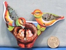 Tin Cricket ~ Mechanical Animated Action Clicker ~ Birds Toggle & Peck