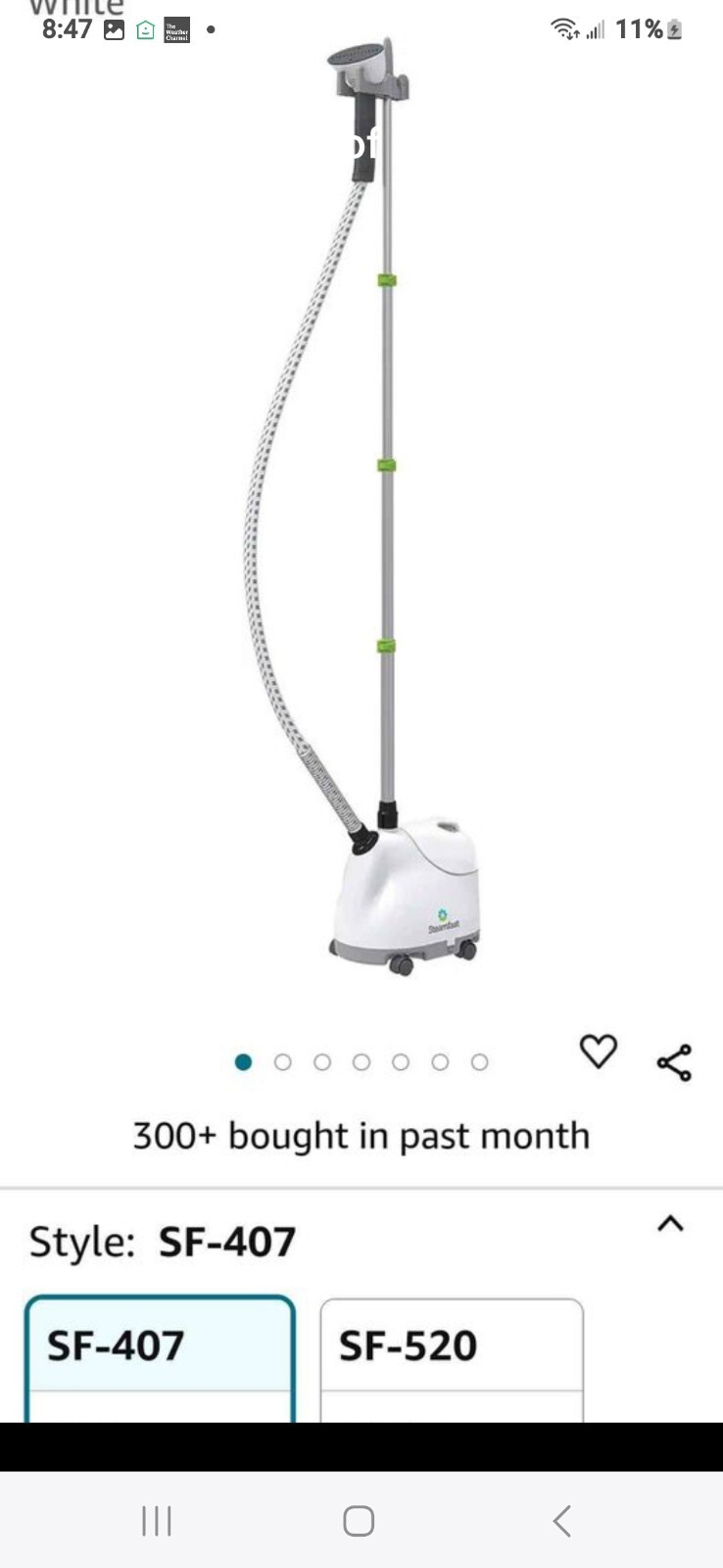 Steamfast SF-407 Fabric Steamer