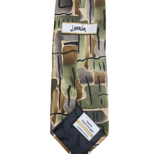 J Garcia Neck Tie Tennis Shoe Escape 4x60 Limited Edition 100% Silk