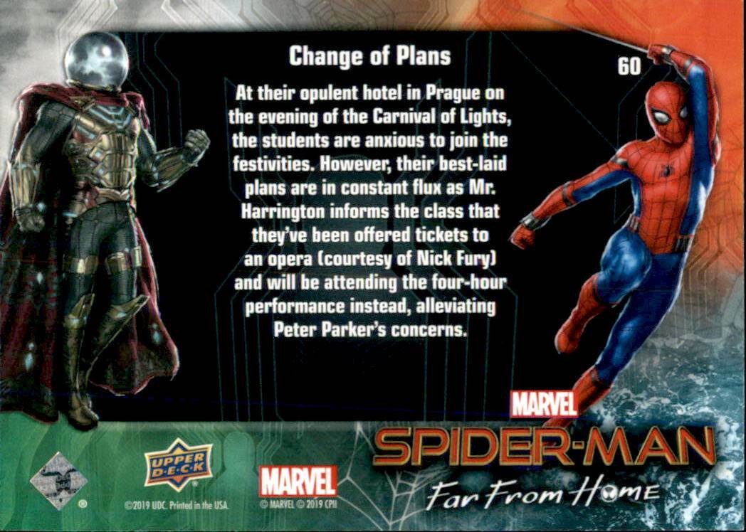 2019 Upper Deck Spider-Man Far From Home Base #60 Change of Plans