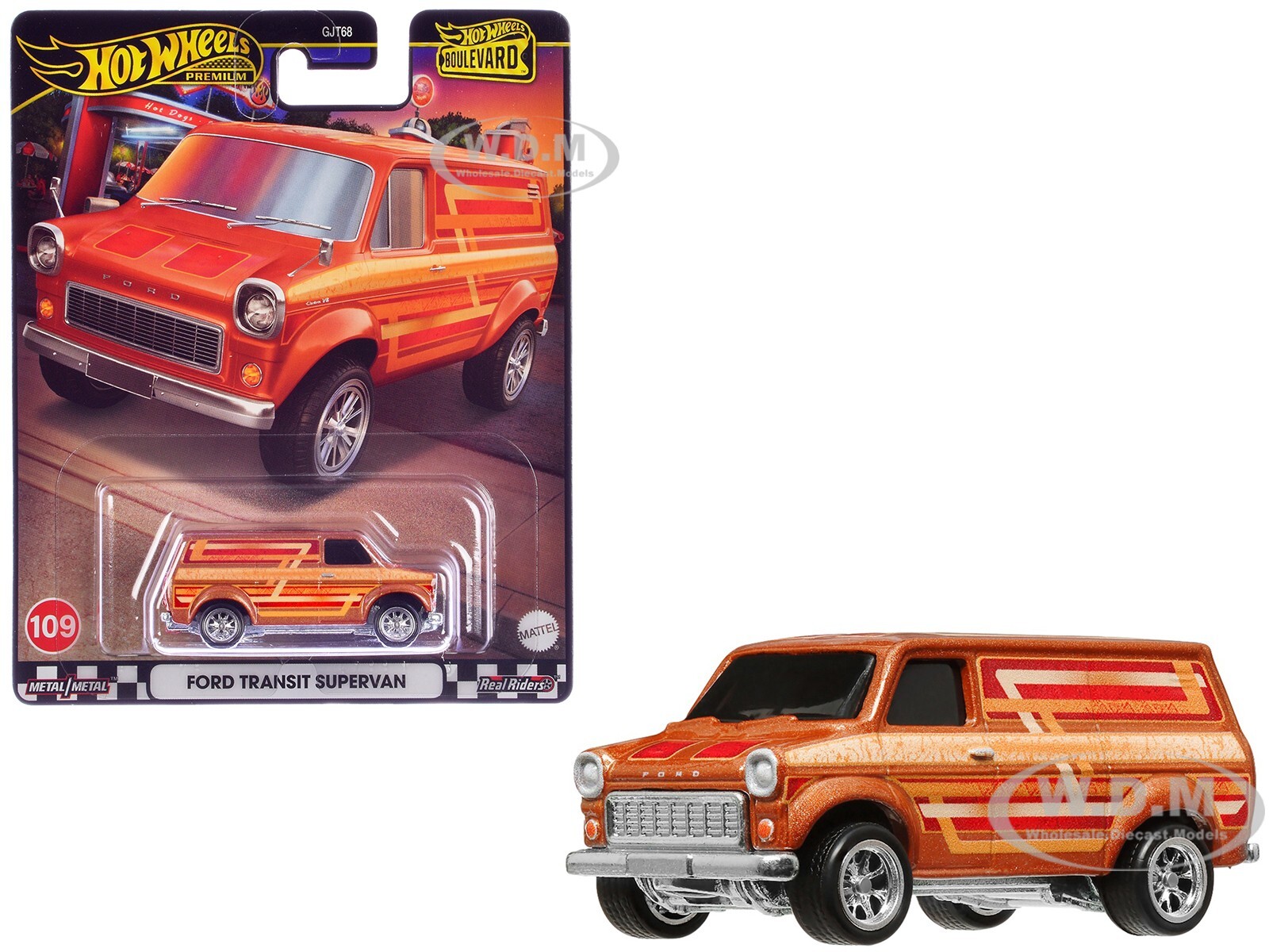 МОДЕЛЬ АВТОМОБИЛЯ FORD TRANSIT SUPERVAN ИЗ МЕДИ ОТЛИТАЯ НА ЗАКАЗ КОМПАНИЕЙ HOT WHEELS HRT76 2990₽