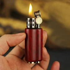 ZORRO Luxury STYLE Handheld Wooden Windproof Kerosene Flint Wick Pocket Lighter