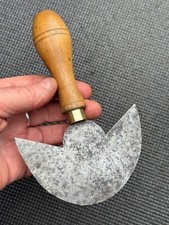VINTAGE LEATHERWORKERS 4 1/2" HALF - MOON CUTTER, NICE UNUSAL DESIGN.