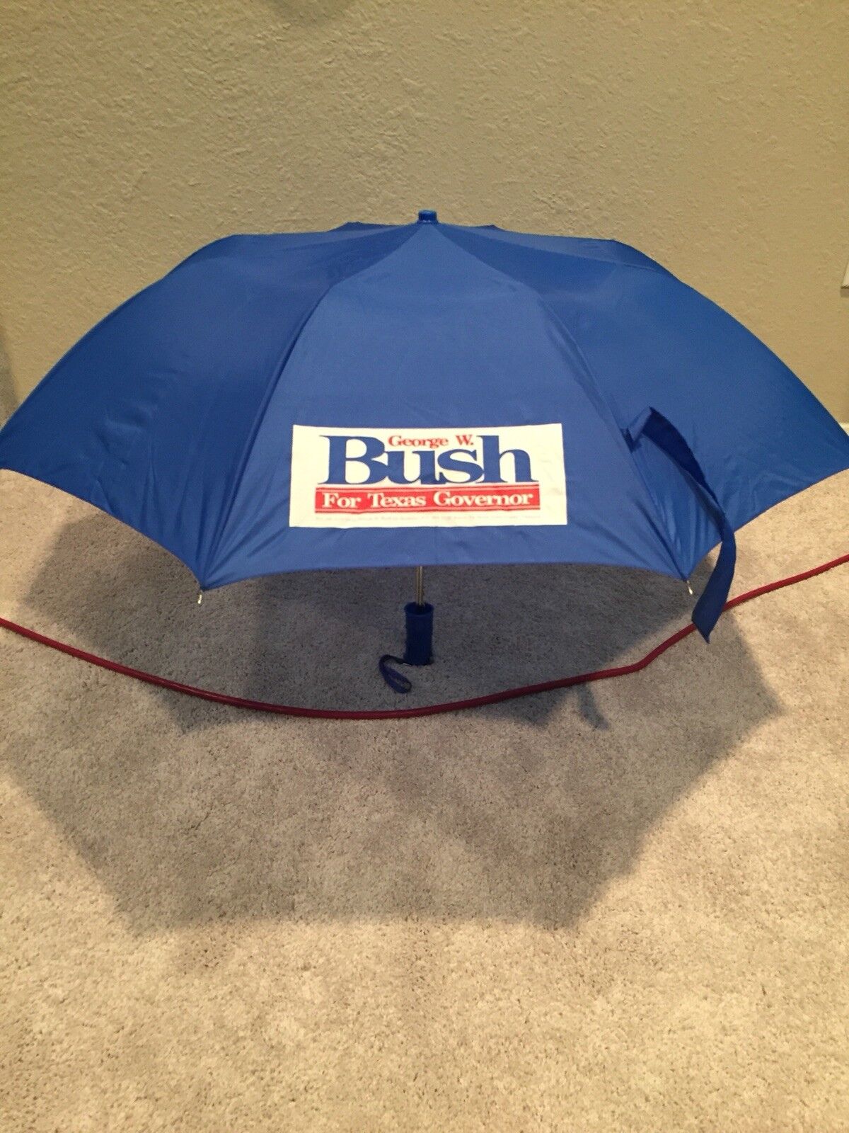 George W. Bush for Texas Governor Campaign Merchandise Umbrella - 1995 - Unused