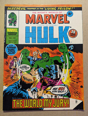 The Mighty World of Marvel #137 May 17th 1975, Marvel UK Comic 