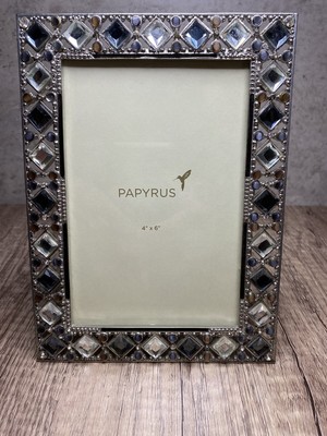 New Papyrus Frame 4x6 With Crystals NWOT
