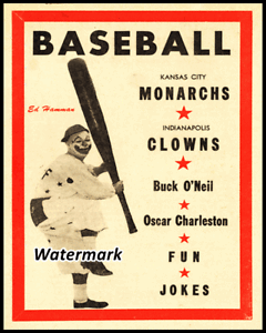 1954-Negro-League-K-C-Monarchs-vs-Clowns-Game-Program-8-X-10-Photo-Pic-REPRINT