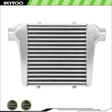 18x12x3 Turbo Intercooler Front Mount Silver Aluminum 2.5 Inch Inlet Outlet 18x12x3 Turbo Intercooler Front Mount Silver Aluminum 2.5 Inch Inlet Outlet