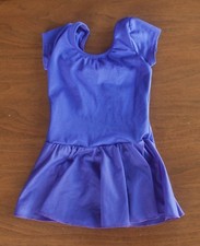 Curtain Call Costume Girls Size XS Purple Dance Leotard Dress Style T9011