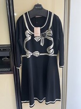 TWINSET BLACK WOOL LONGETTE