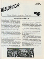 Viewfinder - Qtr Journal of the Leica Historical Society of America 1981 KL4226