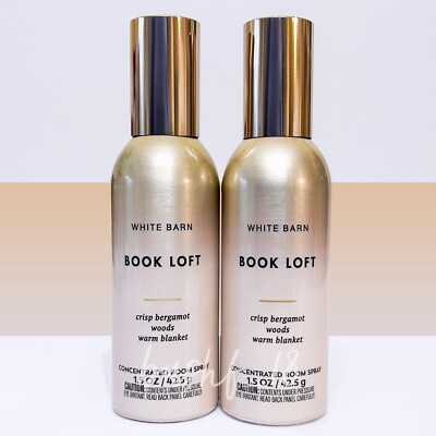 Bath & Body Works x2 BOOK LOFT Concentrated Room Spray 1.5 oz FREE SHIP