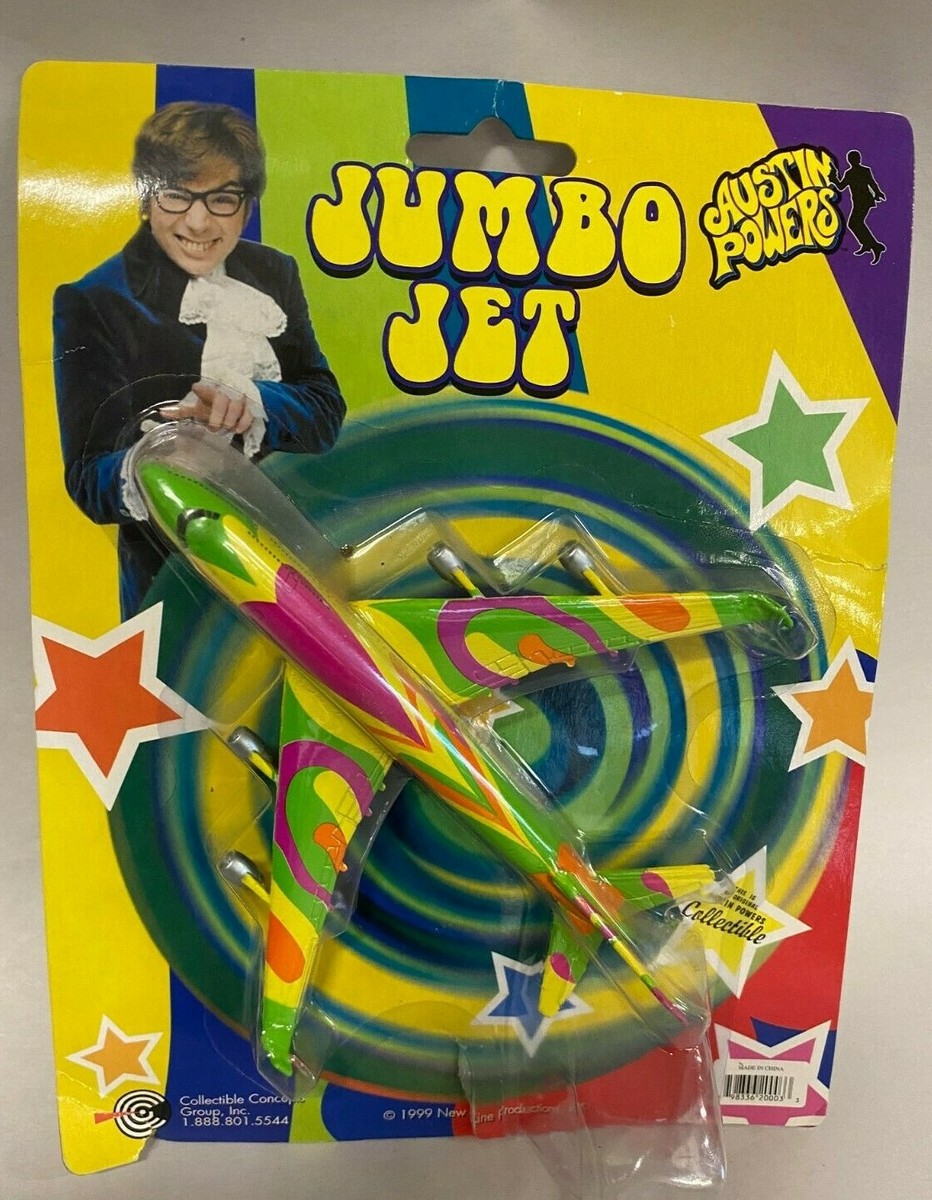 Austin Powers 747 Jumbo Jet, 1999 Original Collectible, Die Cast