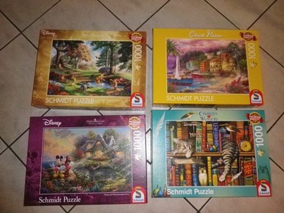 Konvolut 4 x Schmidt Puzzle 1000 Teile ,  vollständig