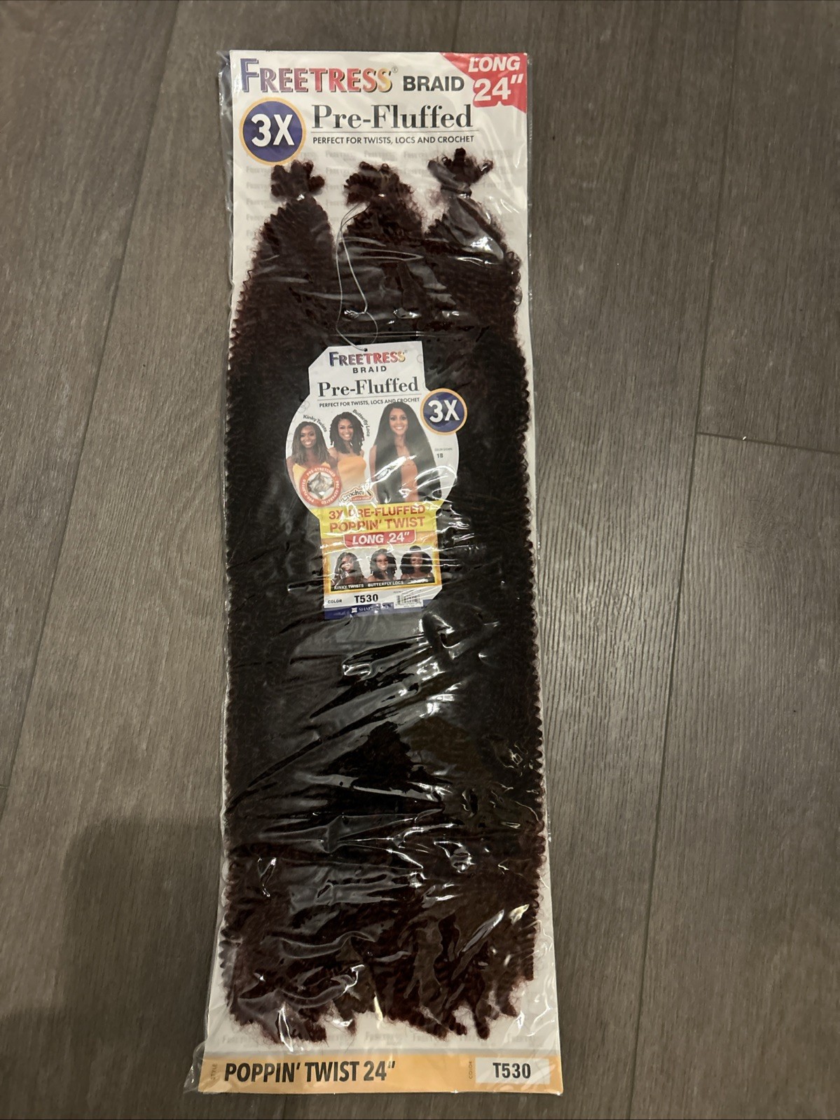 Freetress Braid 3x 24&rdquo; Red T530 Pre-fluffed- New In Package
