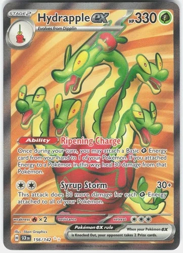Hydrapple ex 156/142 Ultra Rare Stellar Crown Pokemon Holo Near Mint