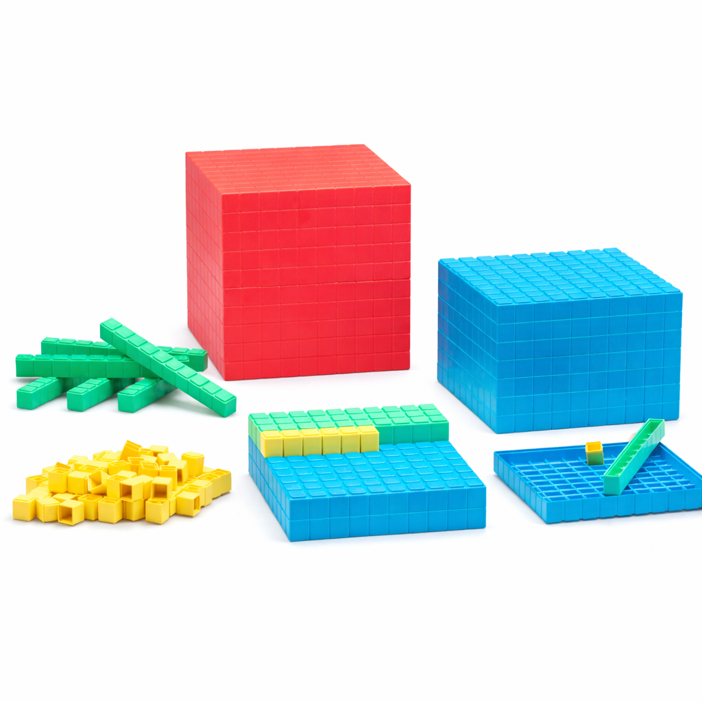 Wissner Base Ten Blocks – 121 Piece Maths Set KS1 KS2 Place Value