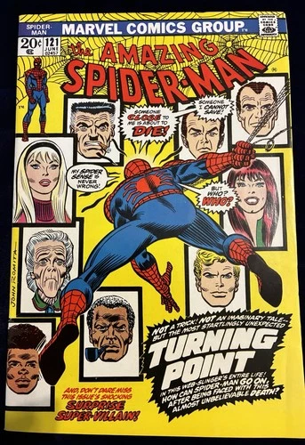 The Amazing Spider-Man #121 Death of Gwen Stacy Comic Book High Grade Sharp Wow!