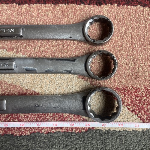 Craftsman Large Wrench 3PC. 1-1/2 , 1-7/16 , 1-5/16 , 1-1/8 , 1-1/4 , 1-1/16 USA - Picture 2 of 20