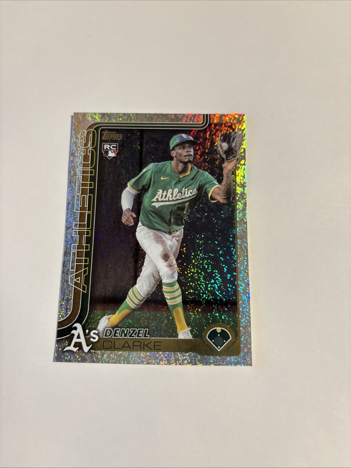 Denzel Clarke 2025 Topps Update Series - (RC) #US14 Sandglitter Athletics