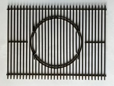 3 teiliger Edelstahl Grillrost für Weber Grill - dreiteilig - geeignet für Wok