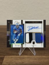D’Andre Swift Rookie Patch Auto RPA /10 Panini One Detroit Lions Football