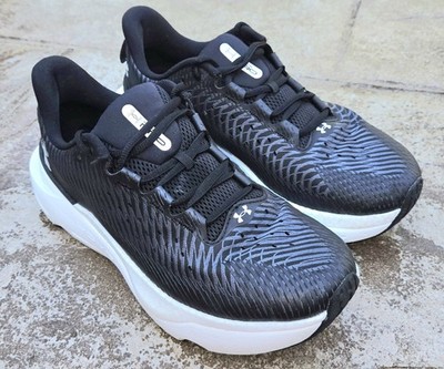 Under Armour Infinite Pro Running Shoes Mens 8.5 Black White HOVR Cushion 302720