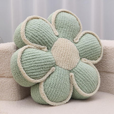 Flower Pillow 16" Sage Green Cute Daisy Decorative Throw Pillows for Bed  Daisy