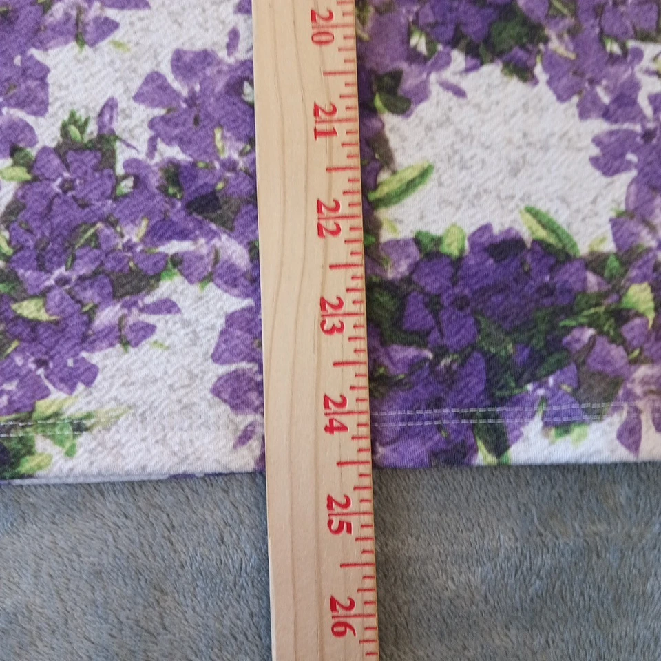 LuLaRoe Cassie Falda XL Púrpura Floral Hasta la Rodilla Pull On Lápiz Foto 3 de 4