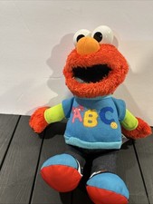 2013 Fisher Price Sesame Street Talking ELMO SINGING ABC Plush Works