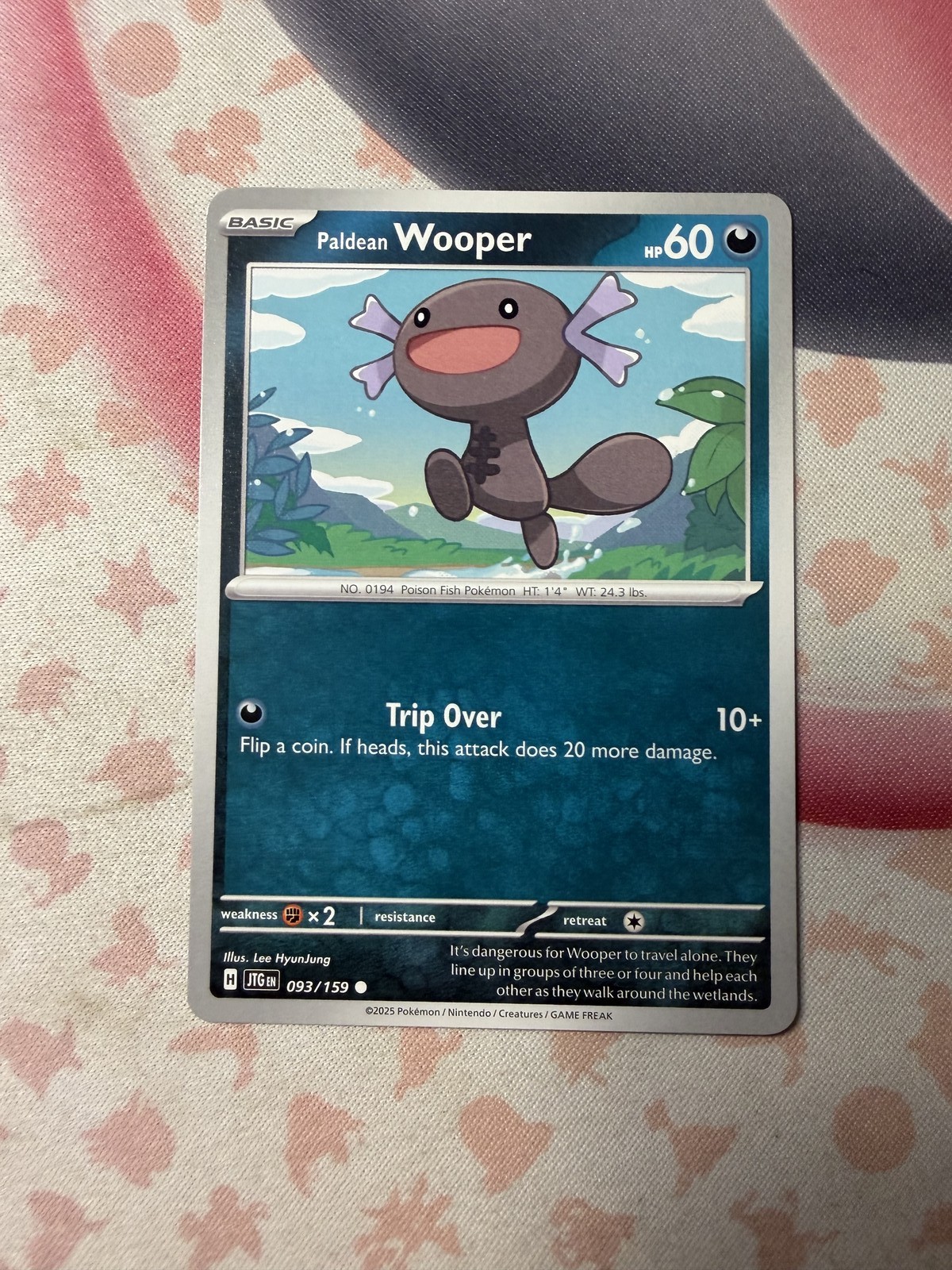 Paldean Wooper Common SV09: Journey Together 093/159 NM English