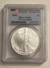 2006 Silver Eagle Dollar $1 - First Strike - PCGS MS 69