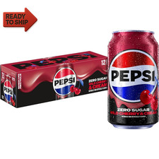 Zero Sugar Soda Wild Cherry  Cream 12 Fl Oz, 12 Count Cans