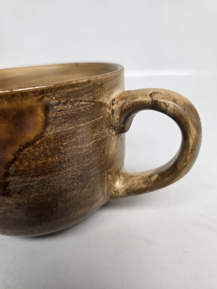 Taza de café Sango Splash Jumbo Lrg taza tazón 24 oz gres 4951 marrón esmaltado Foto 3 de 4