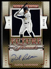 2015 Panini Elite Extra #40 Daniel Robertson Future Threads Auto Prime 49/49