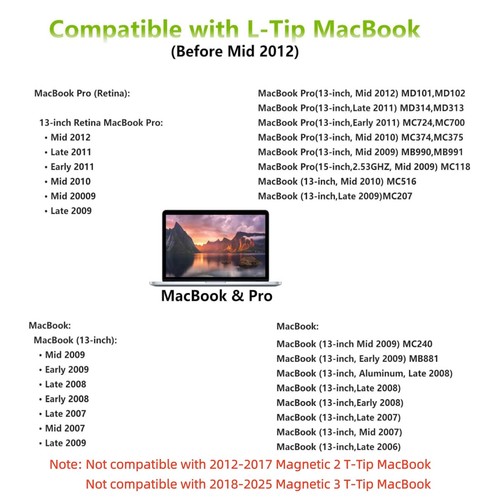 Mac Book Pro Ladegerät 60W L-Tip Mag 1 Netzteil, kompatibel mit Book...  - Bild 3 von 7