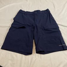 Columbia PFG Omni-Shield Kids Cargo Shorts Navy Blue Size L 14/16 FB0017