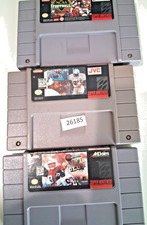 3 super Nintendo games , NFL Quarterback club 96, Emmitt Smith, NCAA  26185 bc21