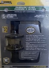 ADA Compliant Matte Black Door Lever - ANSI Grade 2 Security Assurance
