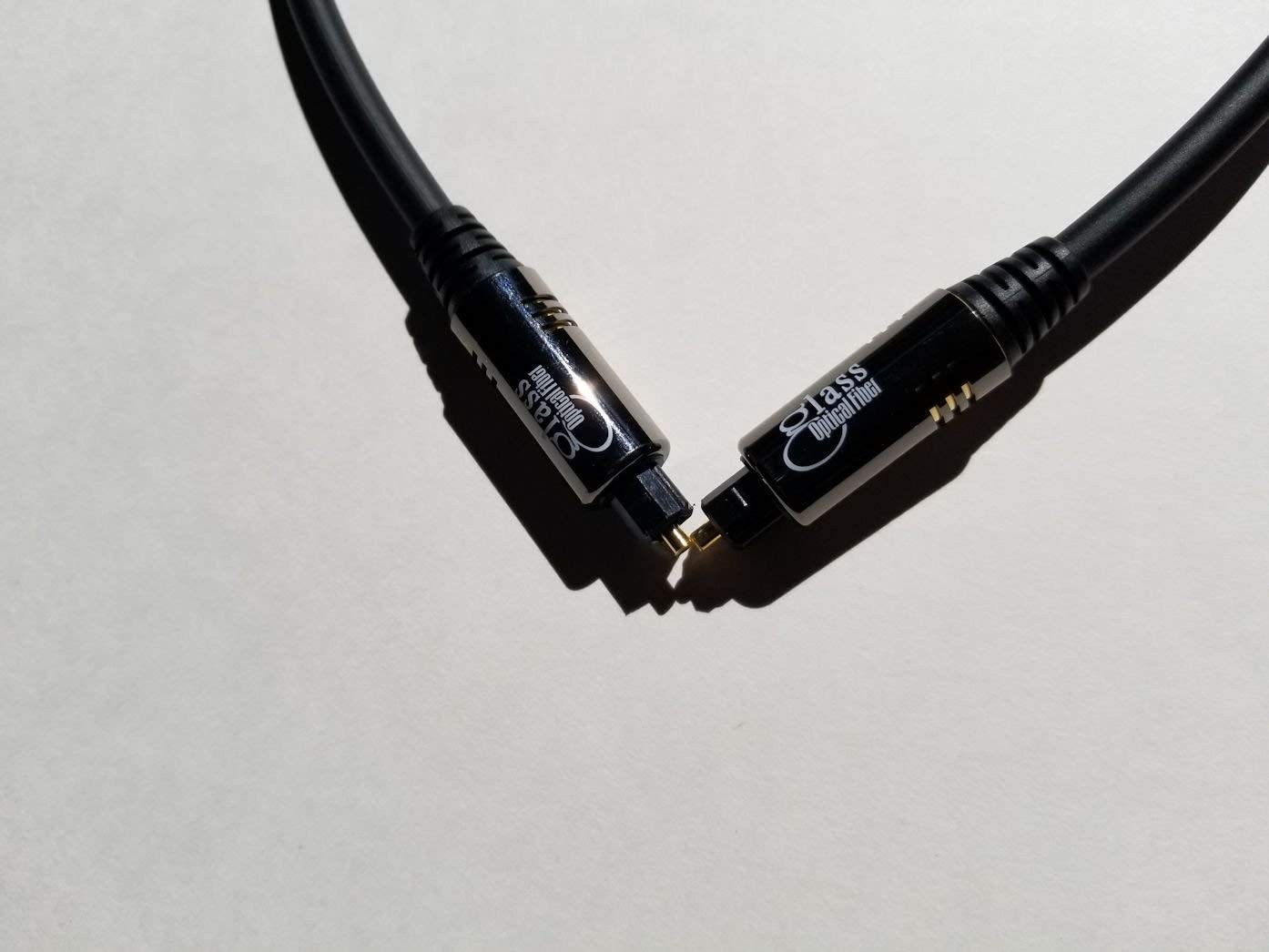 6 Ft. Toslink Glass Digital Audio Constructed from 280 Individual Strands of ...