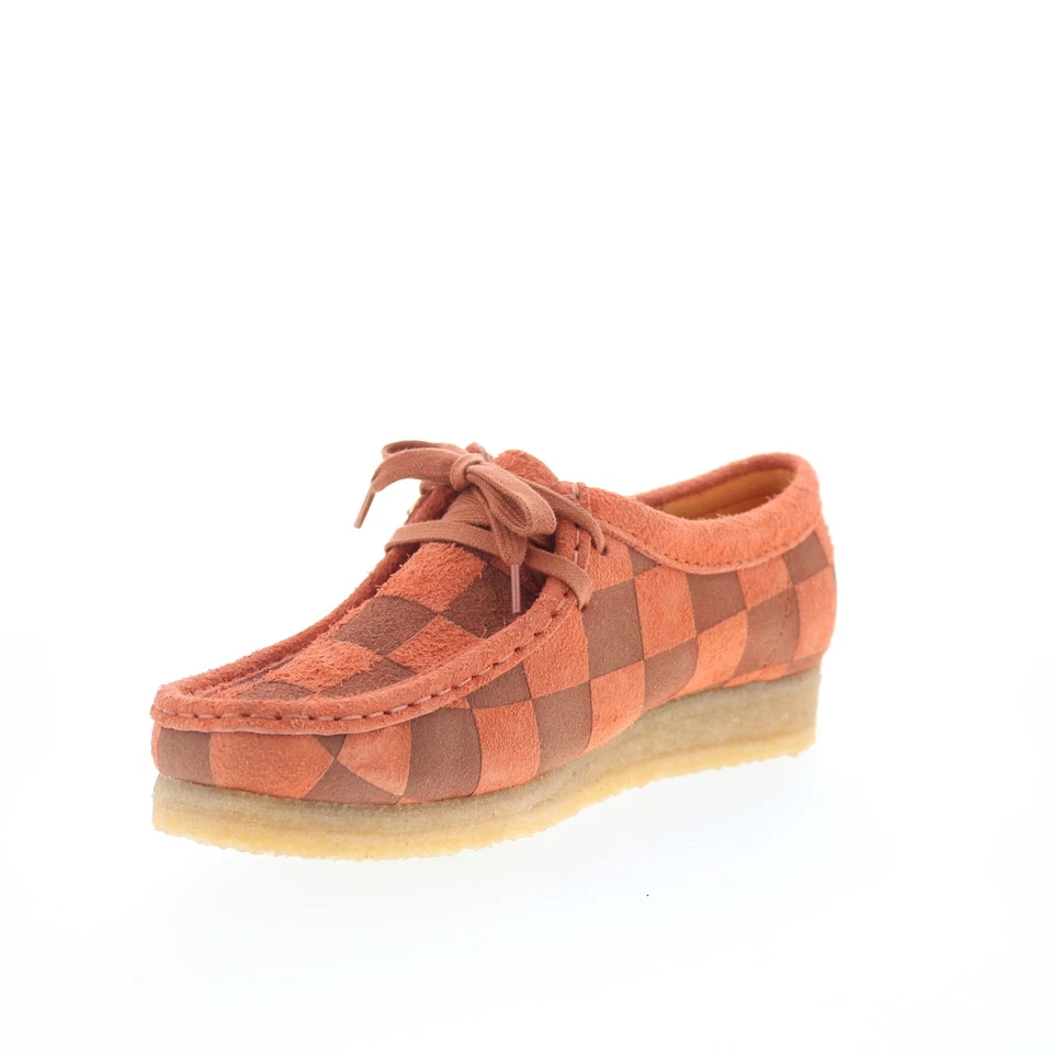 Clarks Wallabee 26174011 Womens Orange Suede Oxfords & Lace Ups Casual Shoes 10 - Image 4 of 4