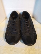 Skechers Sneakers Shoes Sport Woman Size 10 Black Lace Slip-On Comfort 22037