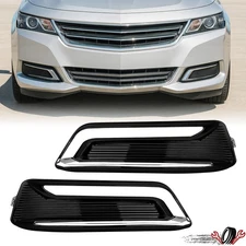 LH & RH Fog Light Bezel Cover Set For Chevrolet Impala 2014-2020 Fog Lamp Grille