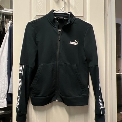 Puma Women's Amplified Logo Full-Zip Track Jacket Black