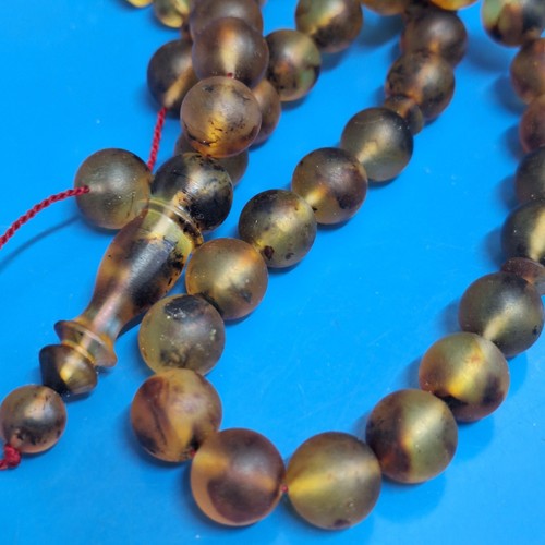 📿Amber Beads Rosary AMBER ROSARY Misbah Tasbih 33 round amber beads 33g11.2mm📿 - Picture 14 of 24