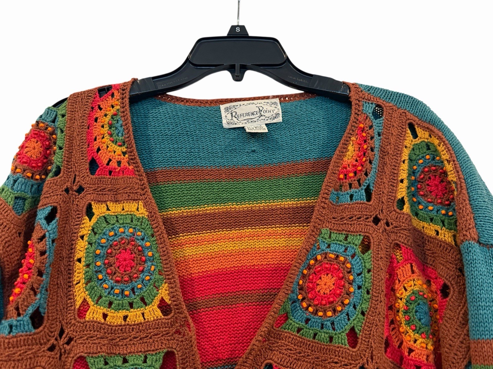 Reference Point Crochet Granny Square Women’s M  … - image 2