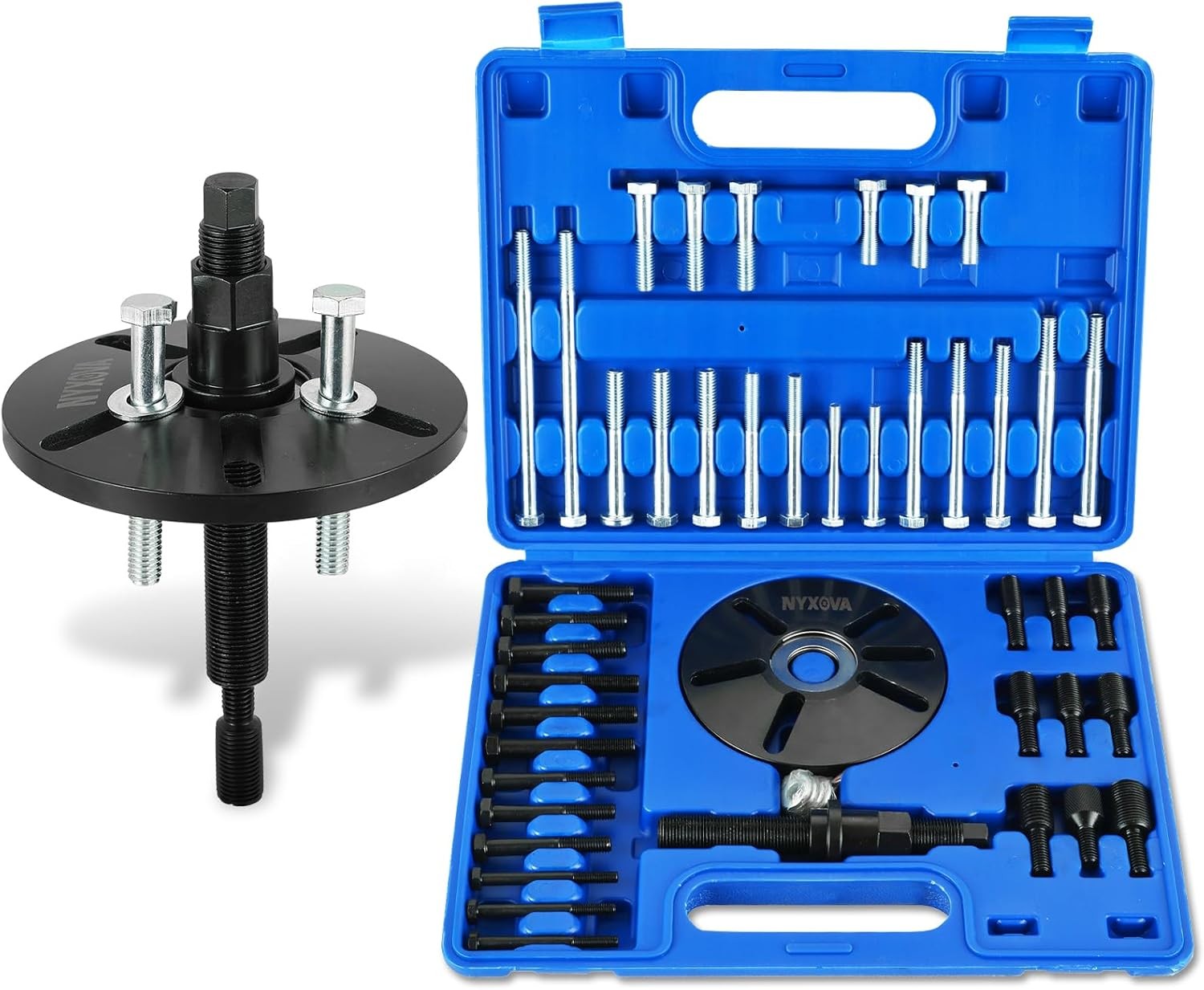 Harmonic Balancer Puller Removal & Install Tool Kit, Flywheel Remover Blue