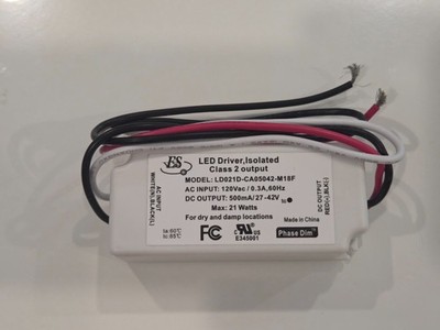Ironsmith Lighting LED Driver LD021D-CA05042-M18F 21W 500mA Phase Dimming New