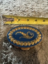 Vintage Rex Fifth Ave Blue With Golden Powder...